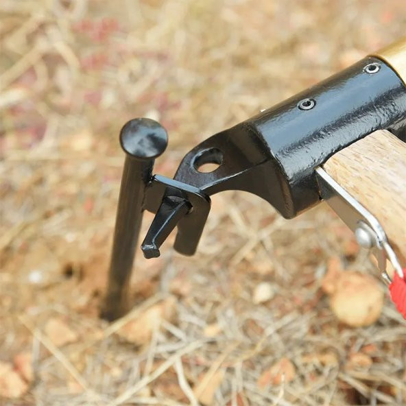 8 Adet 40 cm Transmisyon Demir Çadır Çivisi, Kaymaz Kancalı Kazık - 4