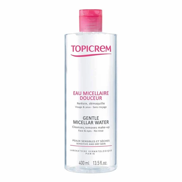 Topicrem Gentle Micellar Water Face and Eyes 400ml ürün görseli