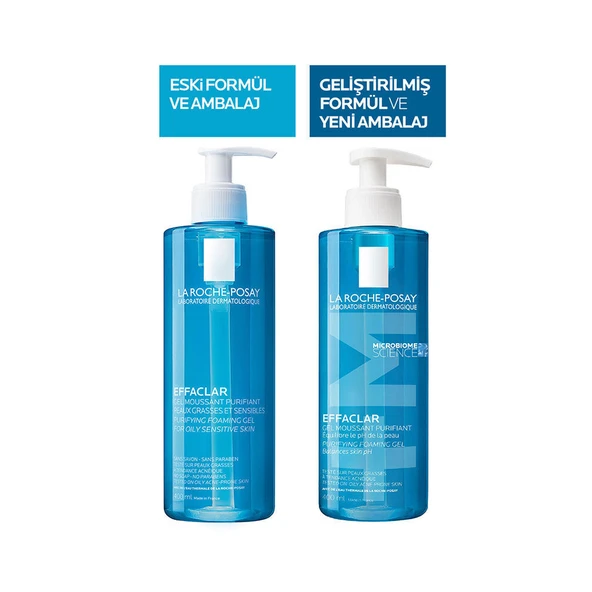 La Roche Posay Effaclar Gel Yağlı Ve Akneye Eğilimli Ciltler için Yüz Temizleme Jeli 400 ml - Resim 5