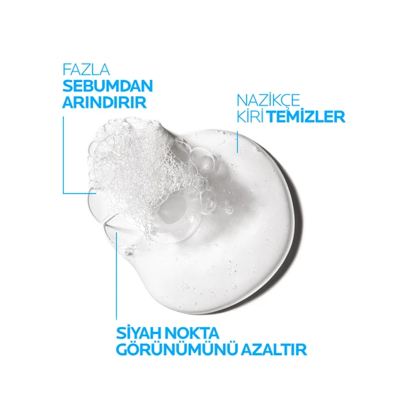 La Roche Posay Effaclar Gel Yağlı Ve Akneye Eğilimli Ciltler için Yüz Temizleme Jeli 400 ml - Resim 6