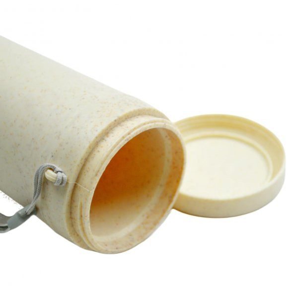 BottleBoss Naturel Seri Sızdırmaz Kapak Bardak Matara 300 Ml Krem - 3