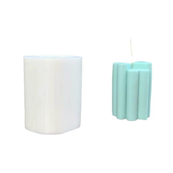 Yonca Uzun Mum Kalıbı ( Silikon ) 1 Adet - Resim 3