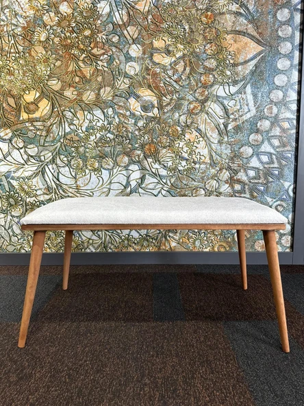 DTM HOME Bukle Tedy Krem Bench Puf - 2