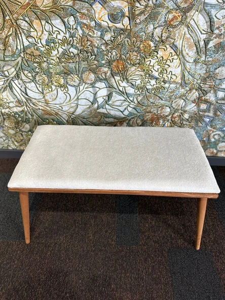 DTM HOME Bukle Tedy Krem Bench Puf - 6