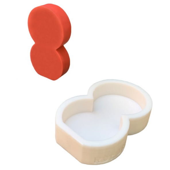 Kabak 2D Mum Kalıbı ( Silikon ) 1 Adet - Resim 3