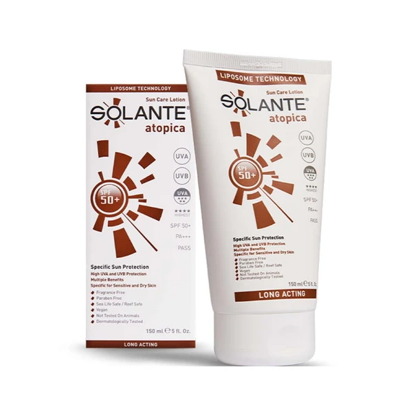 Solante Atopica Güneş Koruyucu Losyon SPF50+ 150ml ürün görseli