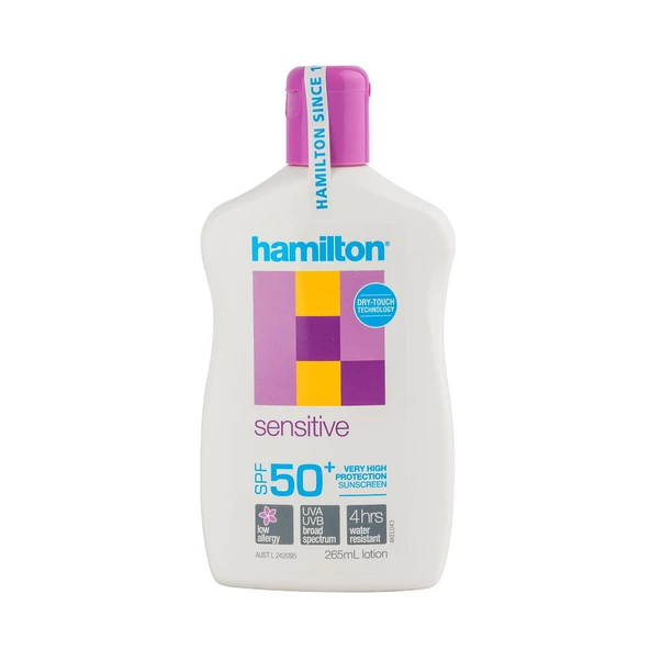 Hamilton Sensitive SPF50+ Lotion 265ml