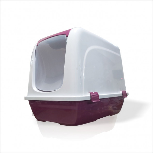 Büyük Geniş Derin Bordo Koku Yapmaz Fitreli Kedi Kumu Kum Havuzu Odası Klübesi Haznesi Wcsi Tuvaleti - 4
