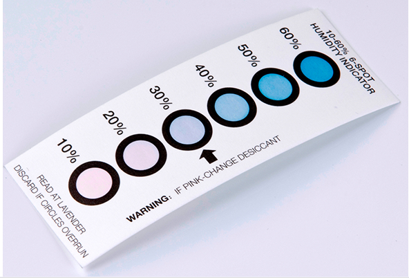 Nem İndikatör Kartı (Cobalt free halogen free, red to yellow, 6 dots  10-20-30-40-50-60) (200 adet)
