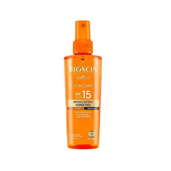 Bioxcin Suncare Bronzlaştırıcı Güneş Yağı SPF15 200ml ürün görseli