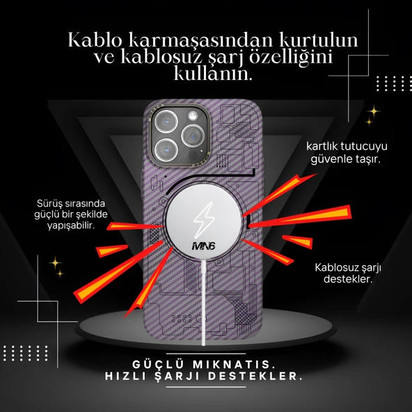 Apple Iphone 14 Pro koruma Kılıfı Mor.Metal kamera koruma çerçeveli,14 pro Dayanıklı Kapak Kılıf Mor - 8