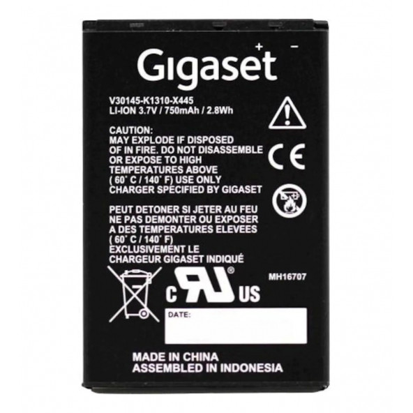 Gigaset SL800 Batarya V30145-K1310-X445