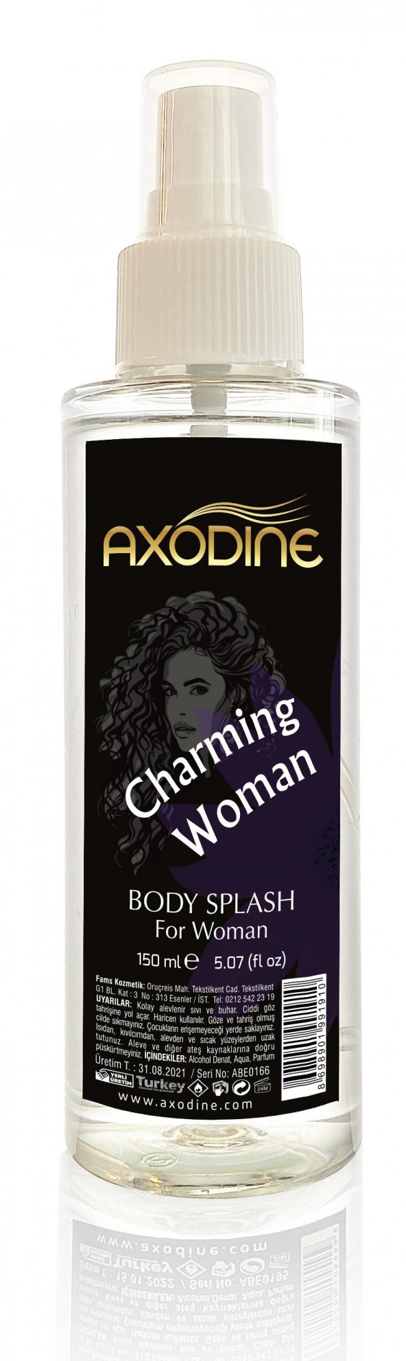 Axodine Charming Kadın Body Splash Vücut Spreyi Body Mist 150ml