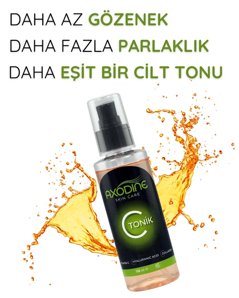 Axodine Canlandırıcı Nemlendirici Yüz Temizleyici C Vitamin Tonik 150 ml ürün görseli