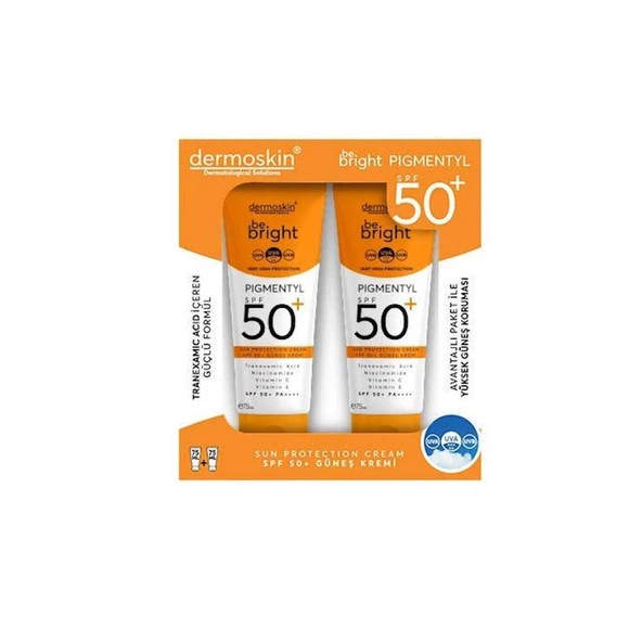 Dermoskin Be Bright Pigmently SPF50+ Cream 2x75ml Set