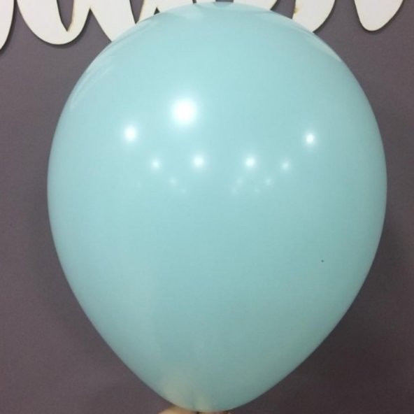 12" İç Mekan Dekorasyon Balonu Su Yeşili - 100 Adet