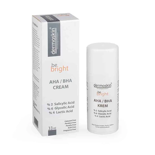 Dermoskin Be Bright AHA  BHA Cream 33ml