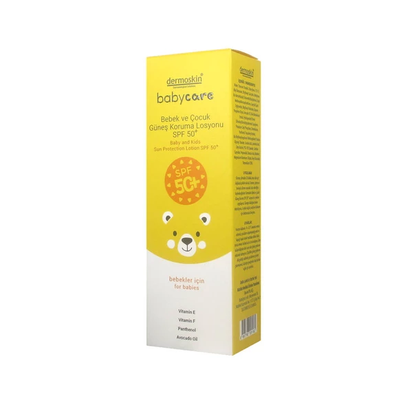 Dermoskin Babycare Bebek ve Çocuk Güneş Koruma Losyonu SPF50+ 100ml