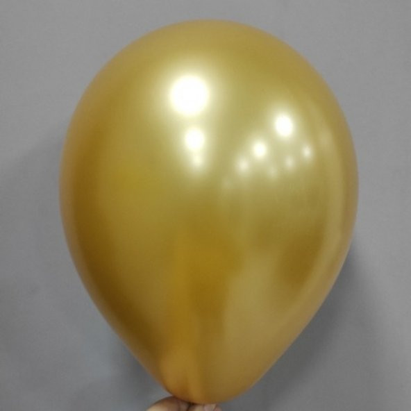 12" Metalik Dekorasyon Balonu Gold - 100 Adet
