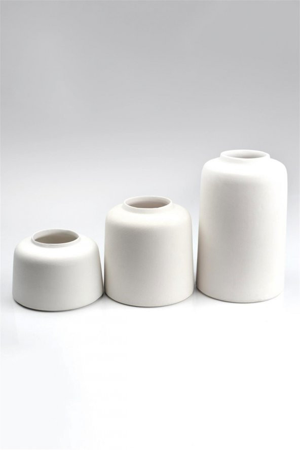 Kapaklı Kavanoz Seramik Bisküvi - BÜYÜK  (Ham Ürün) ürün görseli