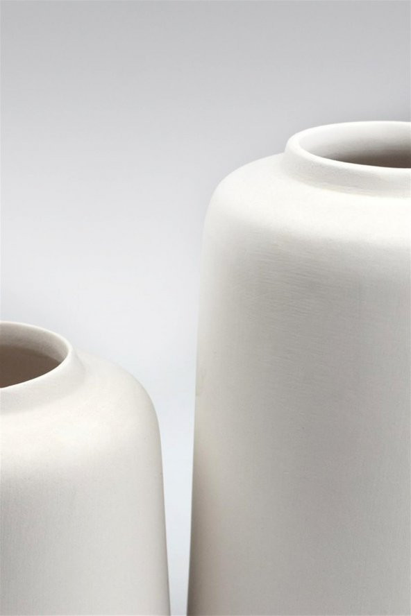 Kapaklı Kavanoz Seramik Bisküvi - ORTA  (Ham Ürün) - Resim 4