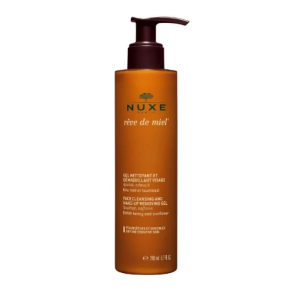 Nuxe Reve de Miel Gel Nettoyant et Demaquillant Visage 200ml