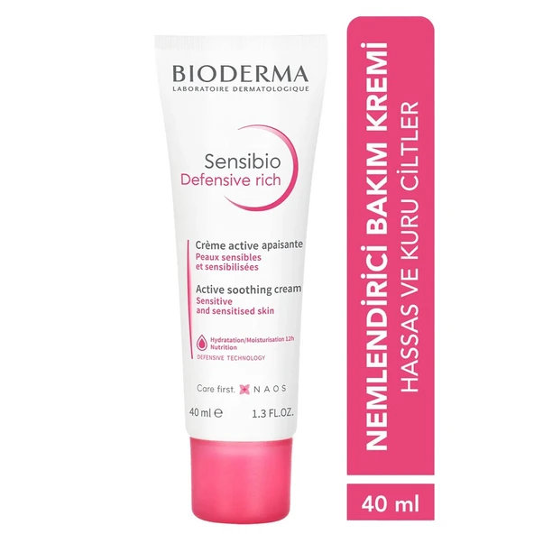 Bioderma Sensibio Defensive Rich Günlük Bakım Kremi 40 ml - 2