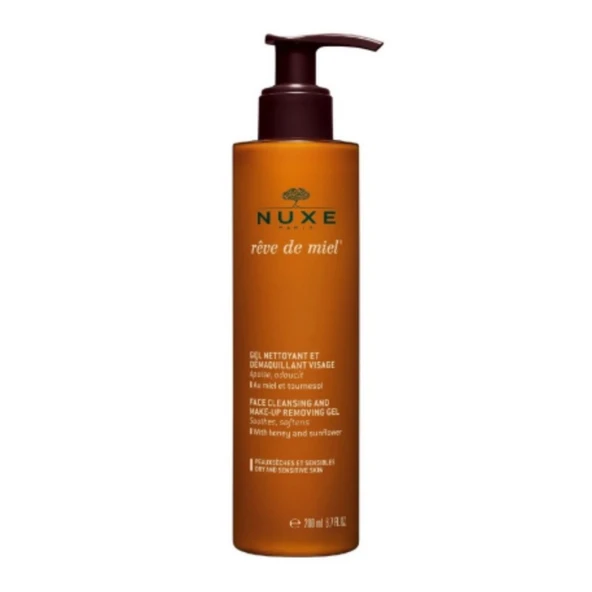 Nuxe Reve de Miel Gel Nettoyant et Demaquillant Visage 200ml