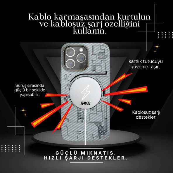 MN6 iphone 14 pro max ultra ince kılıf/metal Kamera Koruma Çerçeveli Kılıf/iphone 14 pro max magsafe kılıf - 10