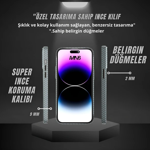 MN6 iphone 14 pro max kılıfı/Kablosuz şarj destekli/Kamera Koruma Çerçeveli/iphone 14 pro max kılıfı ultra ince-özel tasarım yeni bir görüntü kazandırıyor.iphone14 pro max kılıfı - 6