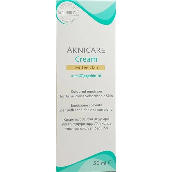 Synchroline Aknicare Cream Teintee Clair 50ml