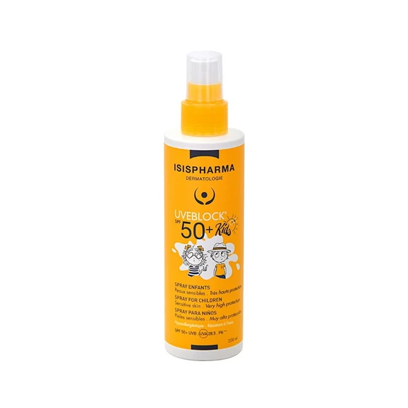 Isis Pharma Uveblock Çocuklar İçin Güneş Koruyucu Spray SPF50+ 200ml