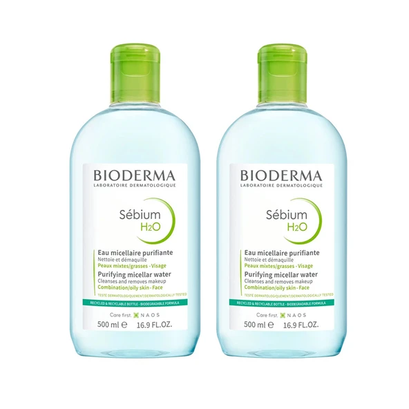 Bioderma Sebium H2O 500 ml Temizleme Suyu İkiz Set