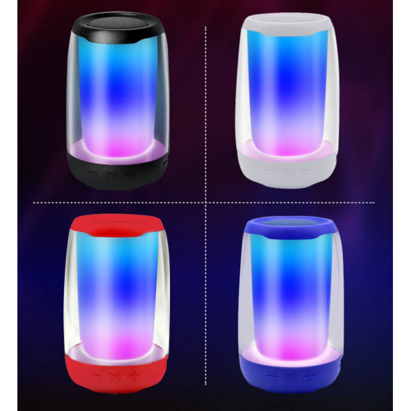MN6 Pluse 4 Mini Taşınabilir Bluetooth Hoparlör.360  Işıklandırma Hoparlör.bluetooth Hoparlör Stereo - 4