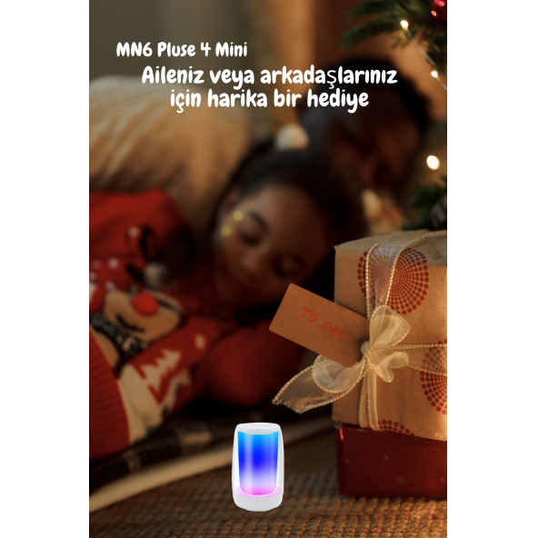 MN6 Pluse 4 Mini Taşınabilir Bluetooth Hoparlör.360  Işıklandırma Hoparlör.bluetooth Hoparlör Stereo - 8