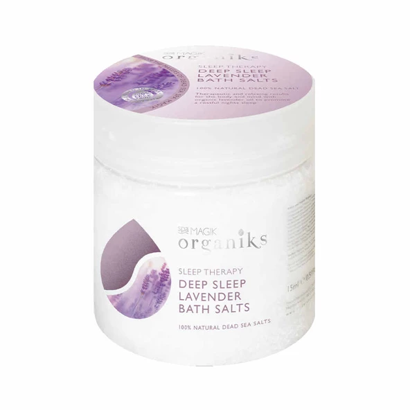 Dead Sea Spa Magik Organiks Deep Sleep Lavender Bath Salts 550g