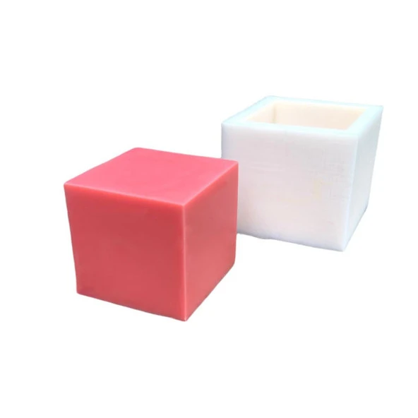 Küp 2D Mum Kalıbı 6x6x6 ( Silikon ) 1 Adet - Resim 5