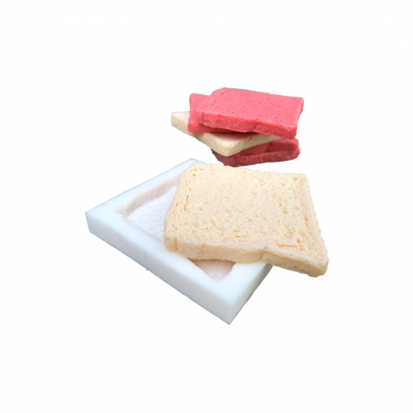 Ekmek 2D Mum Kalıbı ( Silikon ) 1 Adet - Resim 4