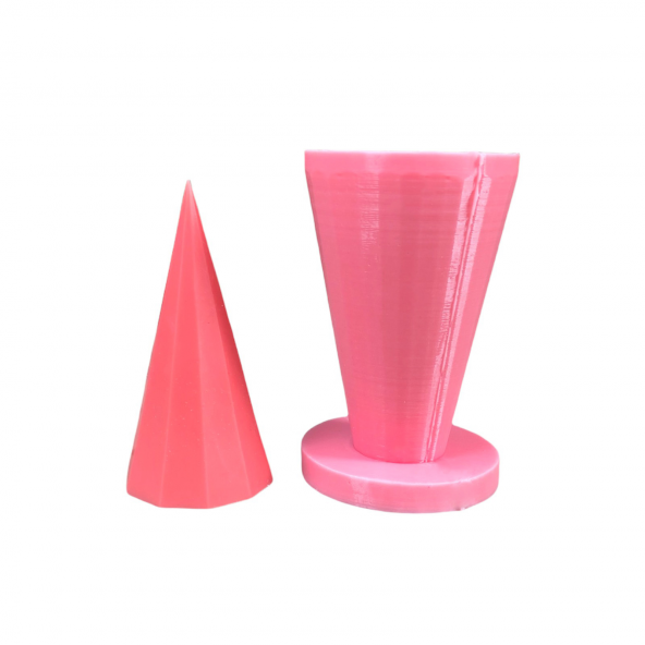 Prizma ( Ongen ) 3D Mum Kalıbı ( Silikon ) 1 Adet