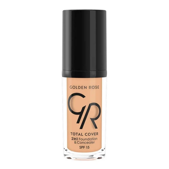 Golden Rose Total Cover 07 Natural 2 in 1 Foundation 30ml ürün görseli