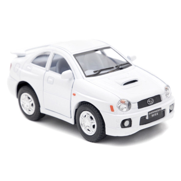 10 cm. Çek Bırak Beyaz Subaru Impreza Wrx Diecast Araba