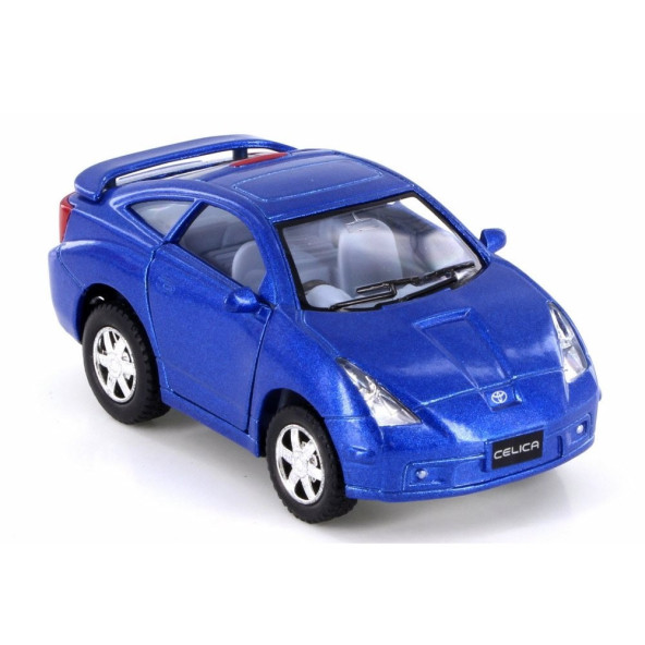 10 cm. Çek Bırak Mavi Toyota Celica Diecast Araba
