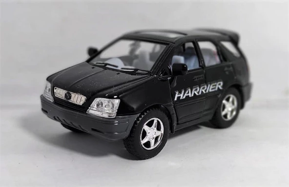 10 cm. Çek Bırak Siyah Toyota Harrier Diecast Araba