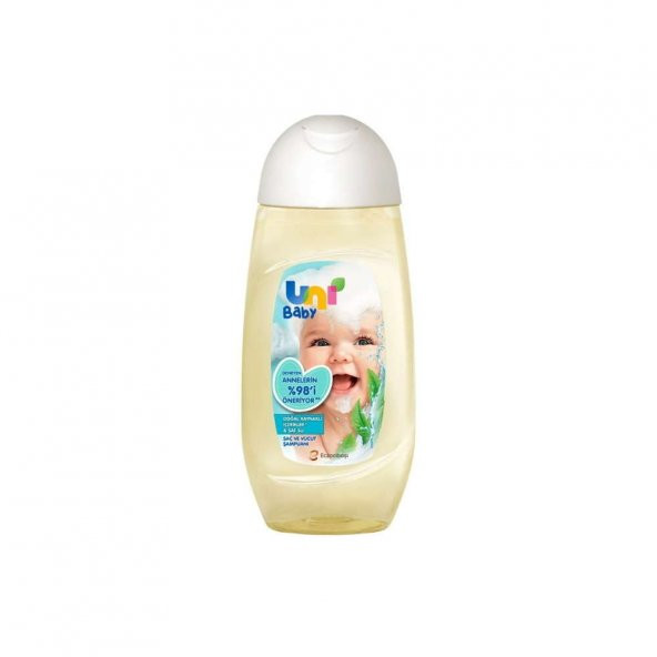 Uni Baby Saç ve Vücut Şampuanı 200ml - Doğal Kaynaklı İçerikler ve Saf Su