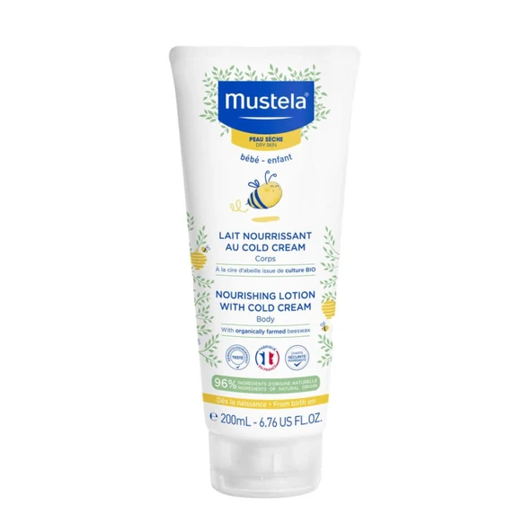 Mustela Cold Cream İçeren Besleyici Vücut Losyonu 200ml
