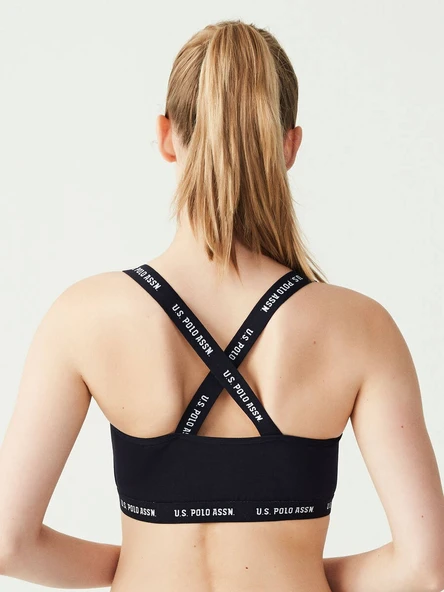 U.S. Polo Assn. Çapraz Askılı Büstiyer Lacivert - Resim 3