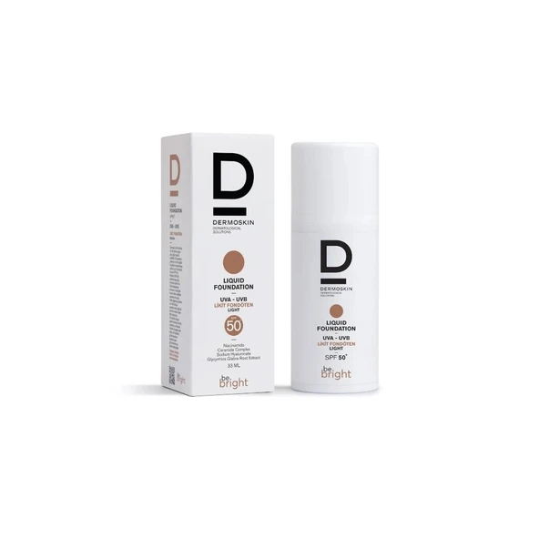 Dermoskin Be Bright SPF50+ Likit Fondöten Light 33ml