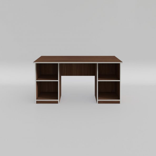 Kenzlife ofis masası masi oka cvz 75*150*60 raflı dolap çiftli bilgisayar çalışma masası - 3