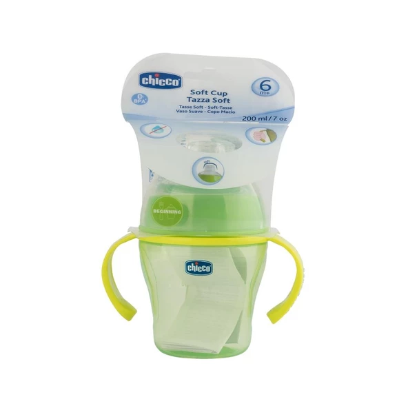 Chicco Yumuşak Bardak Yeşil 200ml 6 Ay+