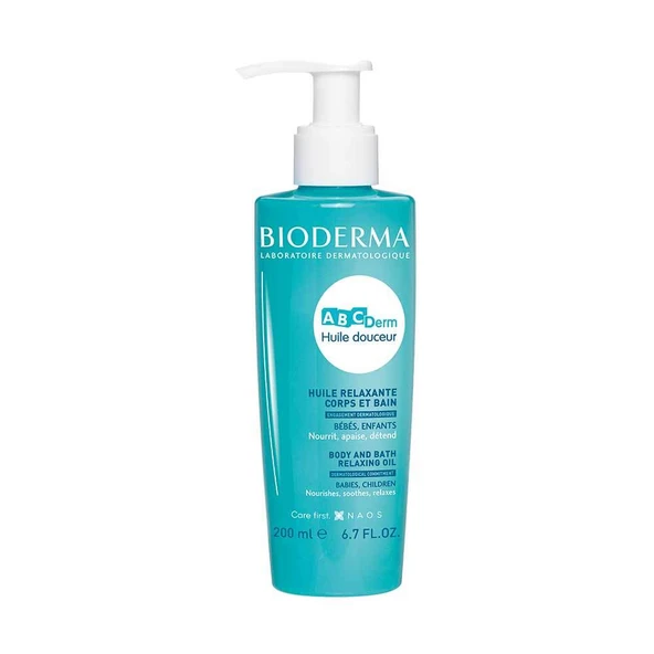 Bioderma ABCDerm Relaxing Oil Bebek ve Çocuklar için Masaj Yağı 200 ml ürün görseli